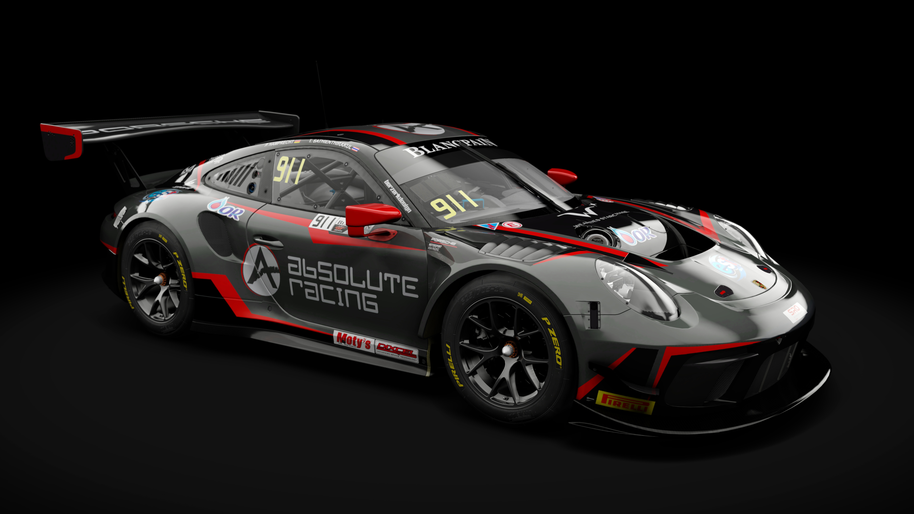 Skins Porsche 911 GT3R 2019 Absolute Racing RaceDepartment