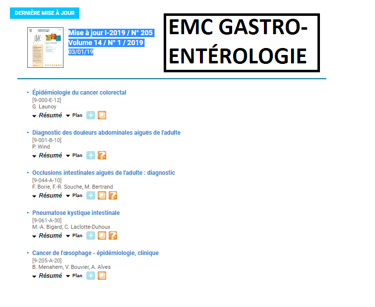 TÉLÉCHARGER EMC GASTRO-ENTÉROLOGIE GASTRO-ENTÉROLOGIE TÉLÉCHARGER EMC