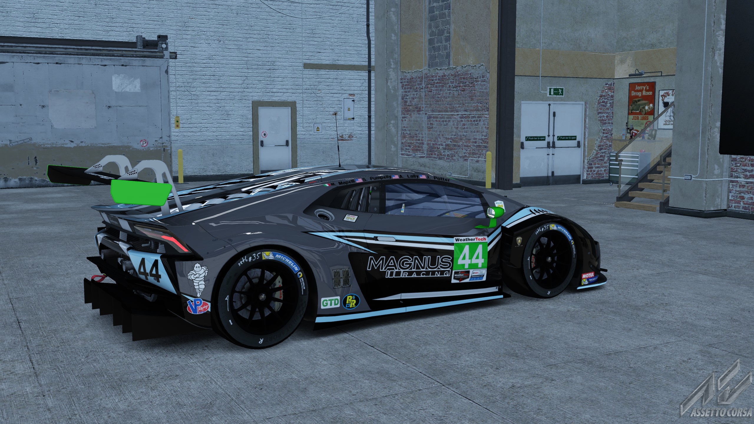 Skins - Lamborghini Huracan GT3 Magnus Racing IMSA 2019 | OverTake.gg