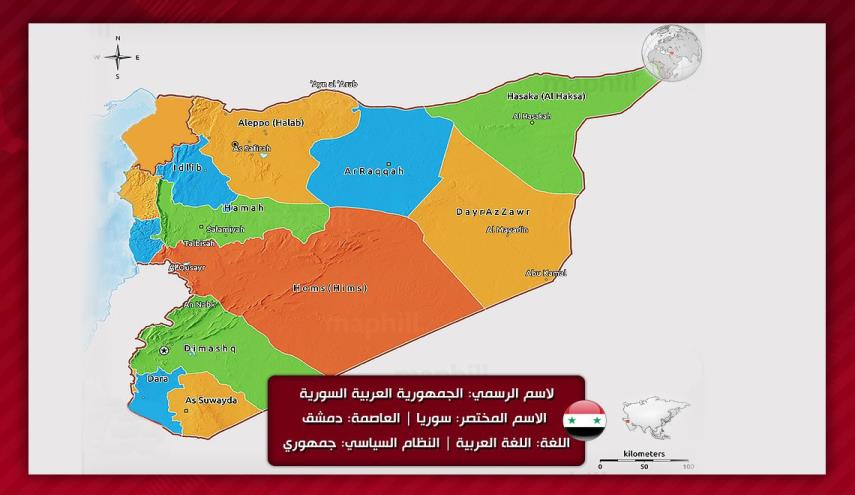 خريطة حروب المصادر الطبيعية في سوريا