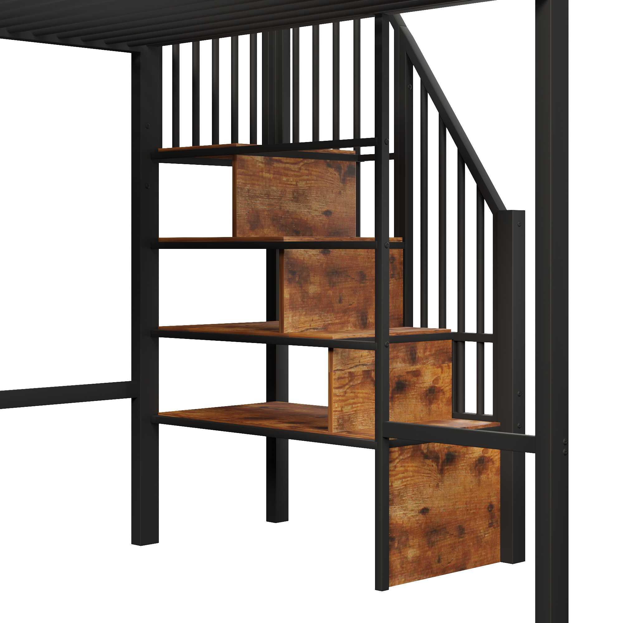 Escalier du lit mezzanine avec rangements intégrés