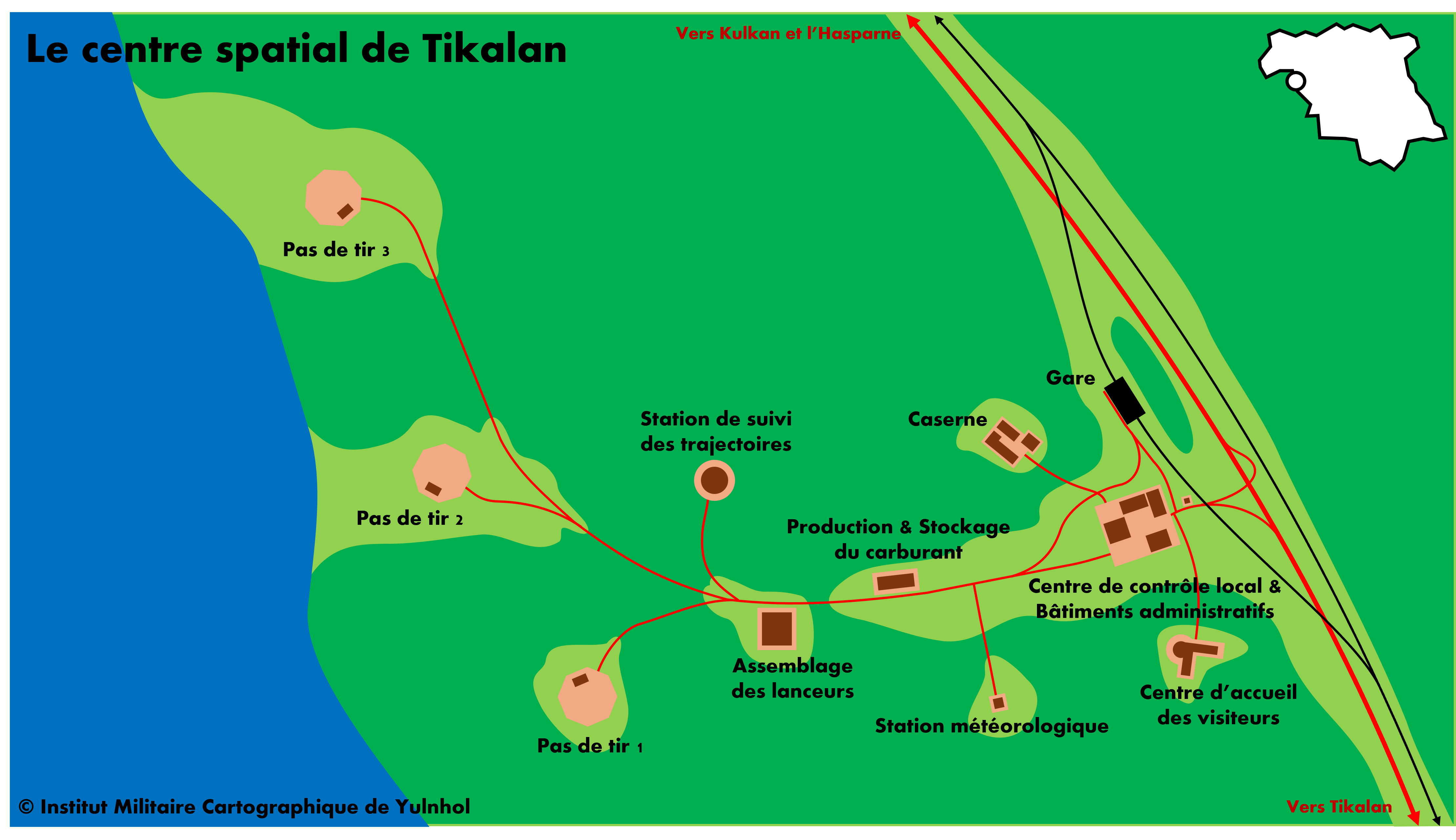 Le centre spatial de Tikalan