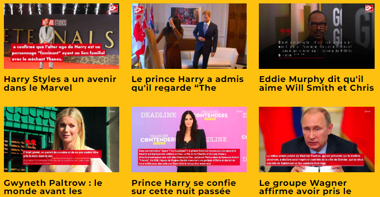 Extraits des actus people sur Veedz