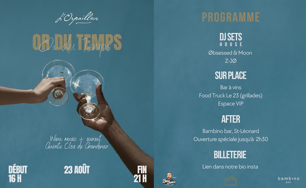 Or du Temps - Billetterie