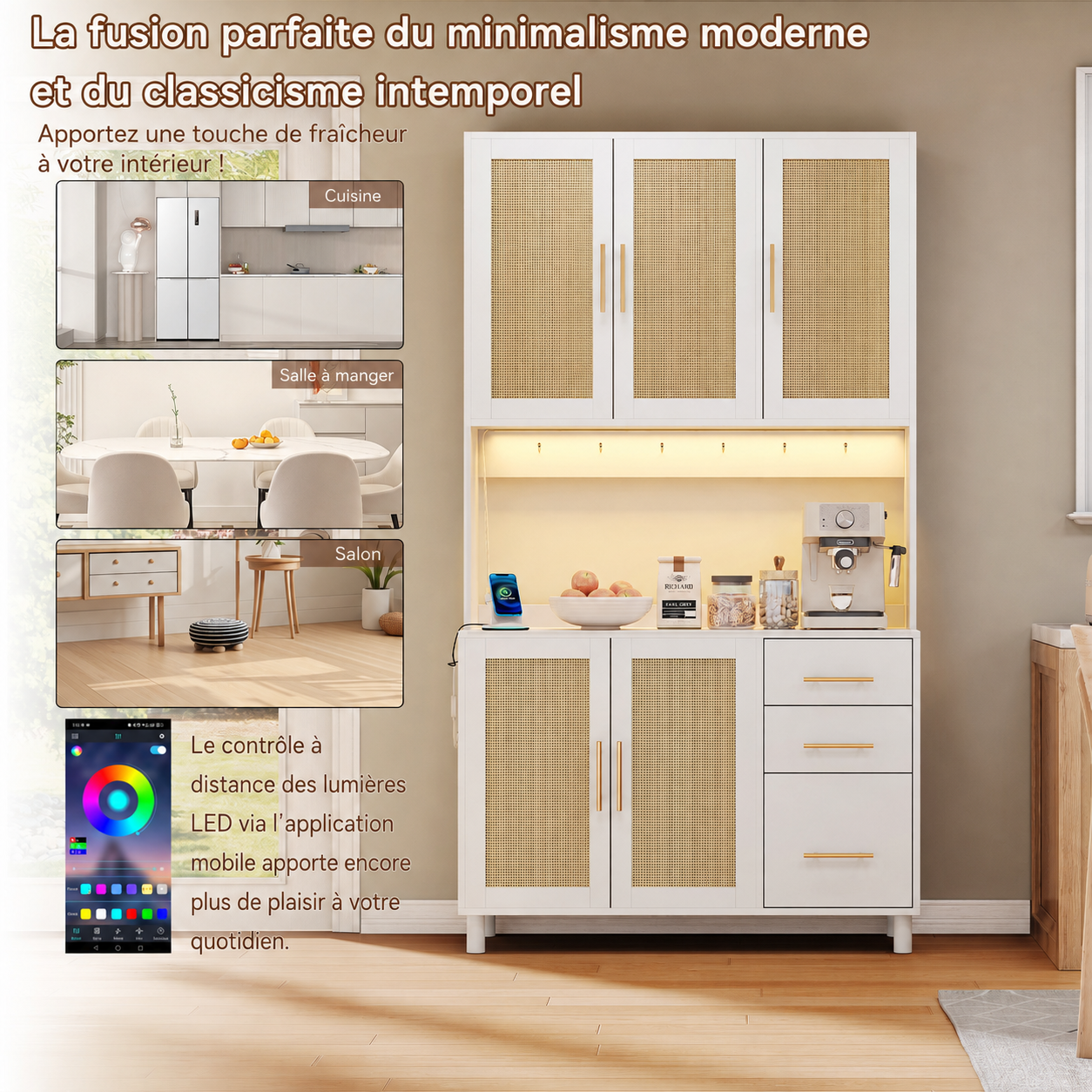 Éclairage LED multicolore