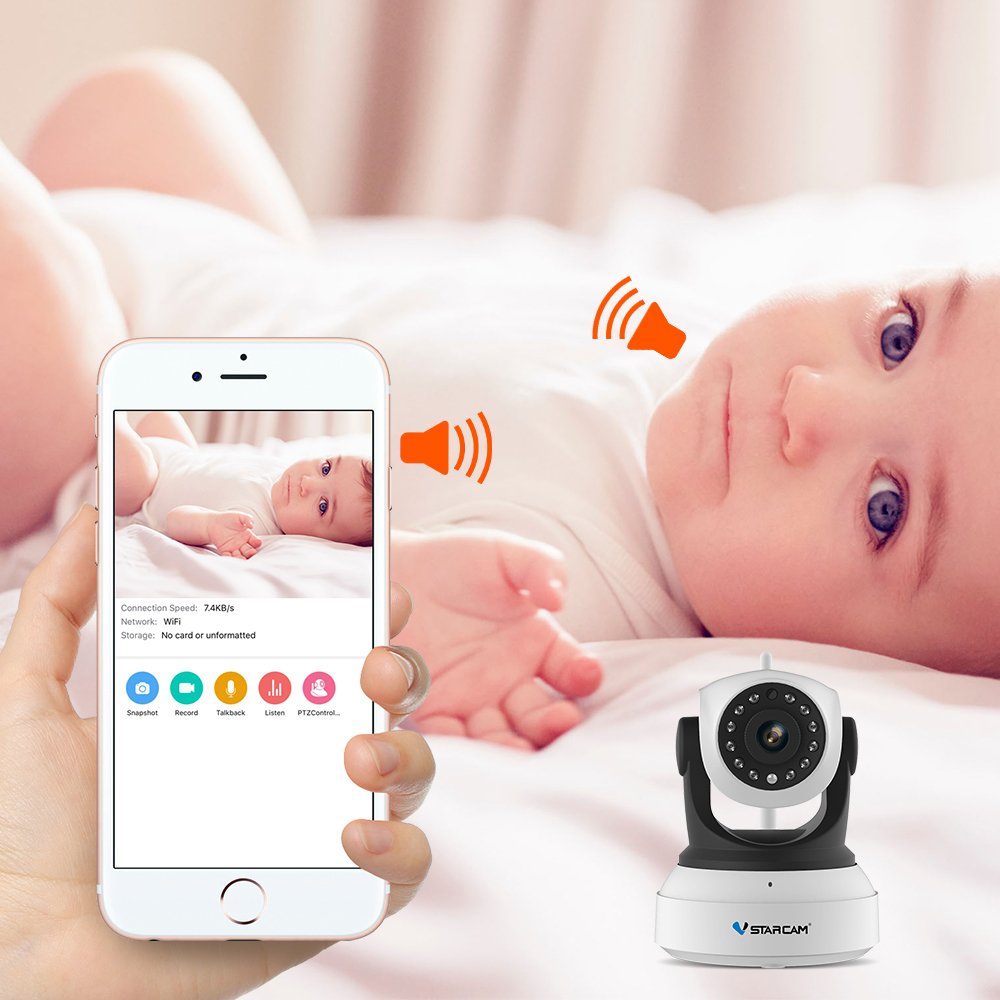 Vstarcam Hd Sans Fil Camera Securite Surveillance Ip Wifi Motorisee Enregristre Ebay