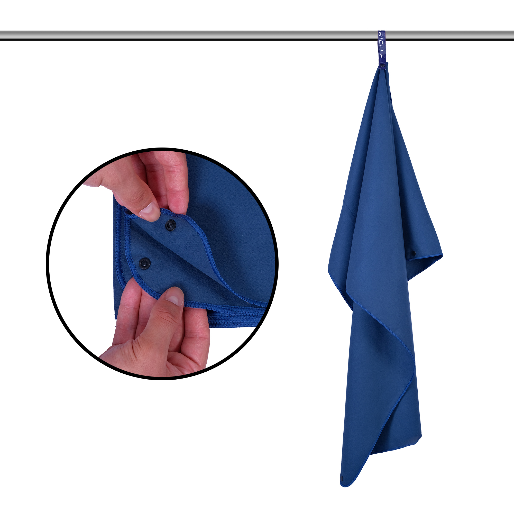 Brielle Fitnesshandtuch rutschfest - Magnet und Reißverschlusstaschen - Bild 24 von 38