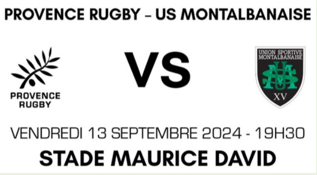 INFOS ce LUNDI 09 SEPTEMBRE (Matinée) > Pro D2 - J3 > J –4 du match > PROVENCE RUGBY / USM ce Vendredi 19H30 Stade Maurice David <> RÉSULTAT Pro D2 - 2ÈME J > Vendredi soir à Sapiac > (BO) USM 35 - 19 MONT de MARSAN <> PLANNING USM <> RÉSULTATS RÉGIONAL Beoc9c