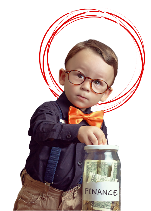 Professionnel avec pot de finance