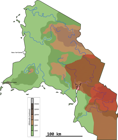 Le territoire contrôlé par la Rache Etznab suite à ces nouvelles conquêtes.