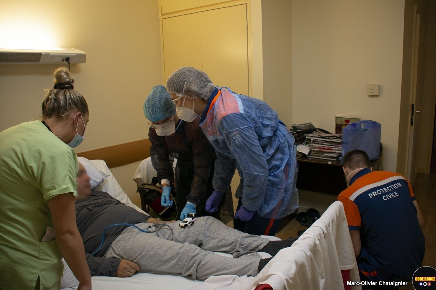 Scène issue du reportage avec la Protection Civile Paris Seine