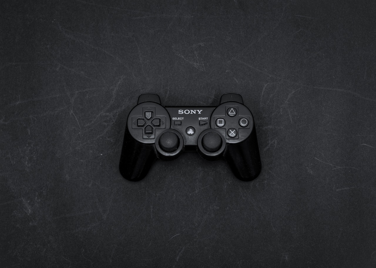 Une manette de PlayStation