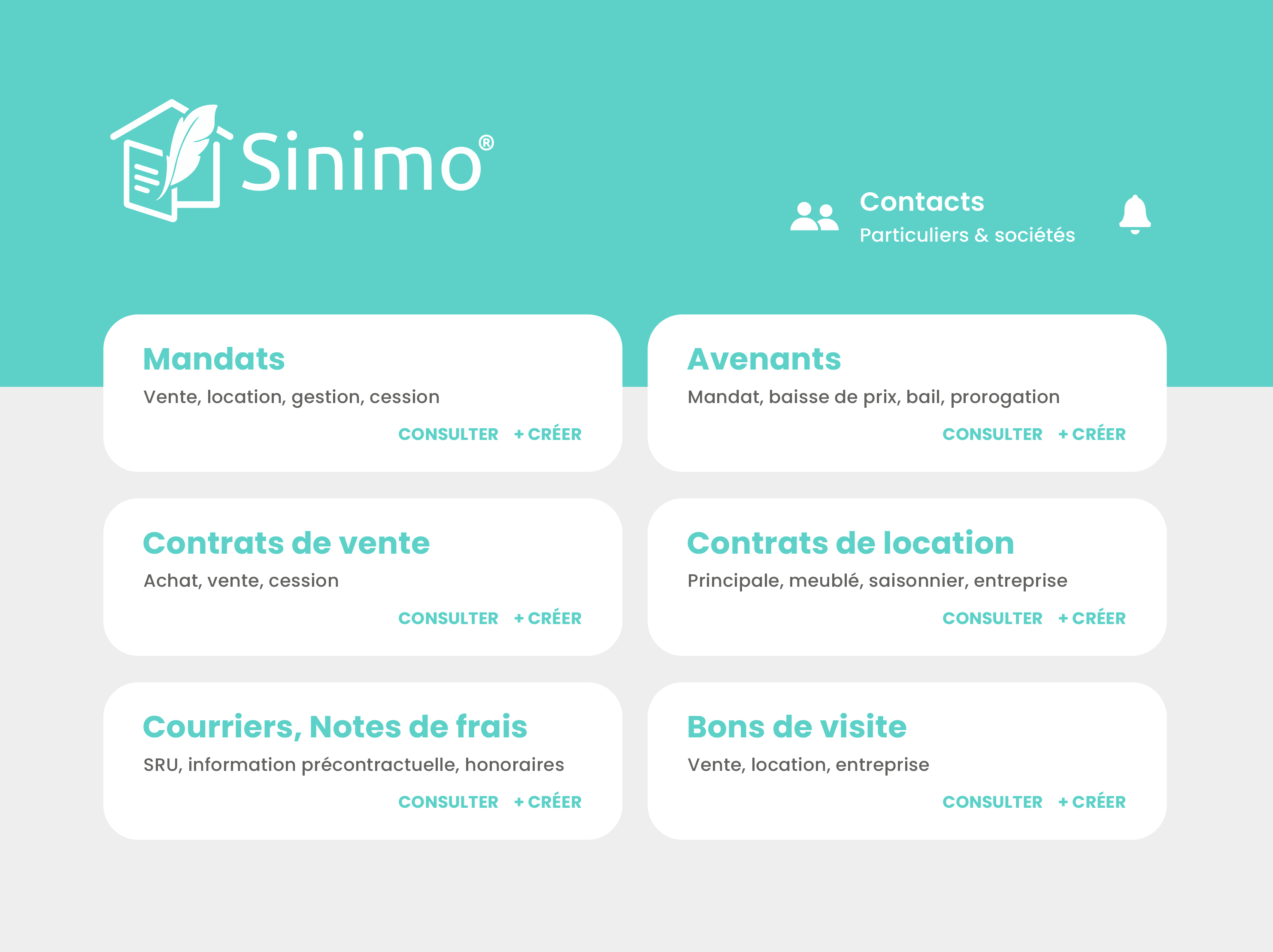 Aperçu de l'interface