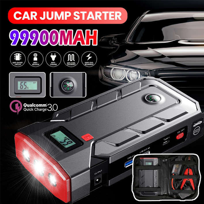 Buy Cloudsale Black Car Jump Starter 50800 Mah Battery Power Bank