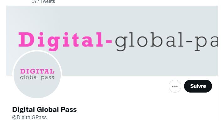La page Twitter de Digital Global Pass