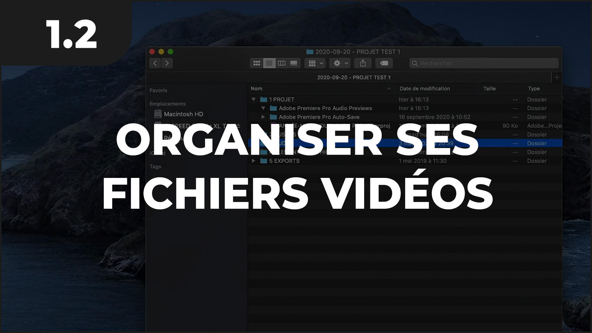 Organiser ses fichiers vidéos sur Premiere Pro