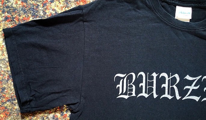 Burzum tshirt logo 1998 misanthropy records (m size