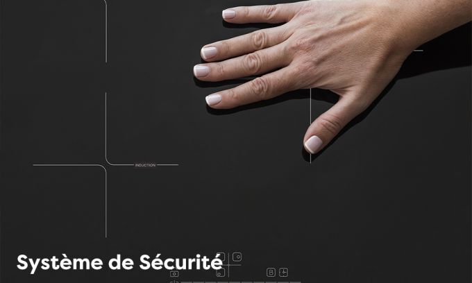 CIARRA CD3BBIH Plaque Induction 3 Foyers - Boosters - 6200W - Commandes Sensitives - 9 Niveaux - Minuteur - L 59cm 16 ciarra plaque induction securite enfants