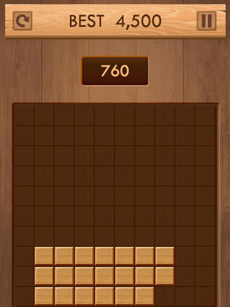 Gameplay de Block Wood Puzzle