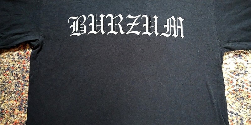 Burzum tshirt logo 1998 misanthropy records (m size