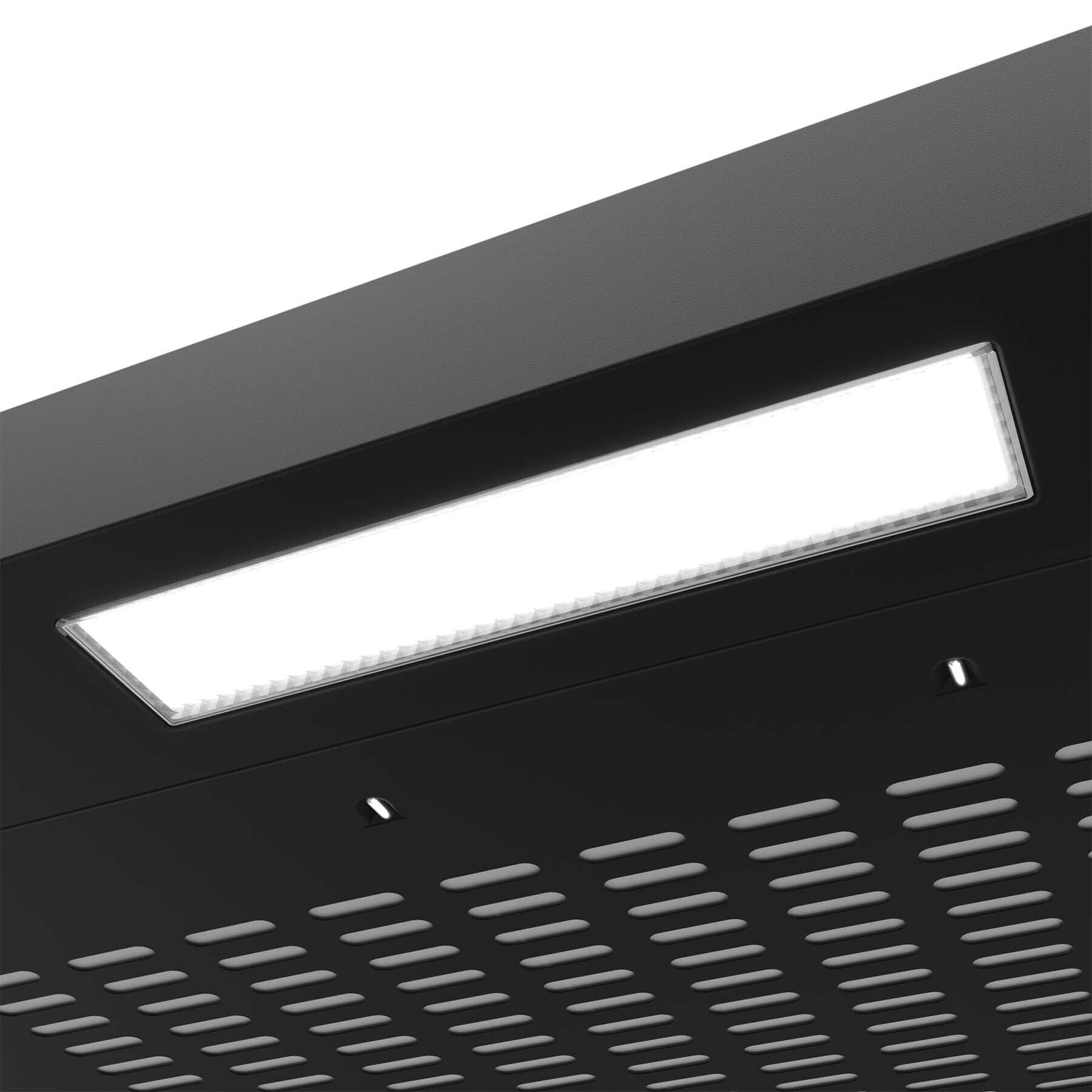 Hotte Encastrable 60cm 1pcs Filtre A Charbon 220m3/h 3 Vitesses Recyclage Hotte Aspirante 903BK60+001 Noir 15 ciarra hotte casquette led eclairage