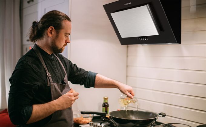 CIARRA Hotte Inclinee 60cm 2pcs Filtres A Charbon 370m3/h Recycage Ou Evacuation 3 Vitesses Inox - CD6736DB 11 ciarra hotte inclinee murale 60cm