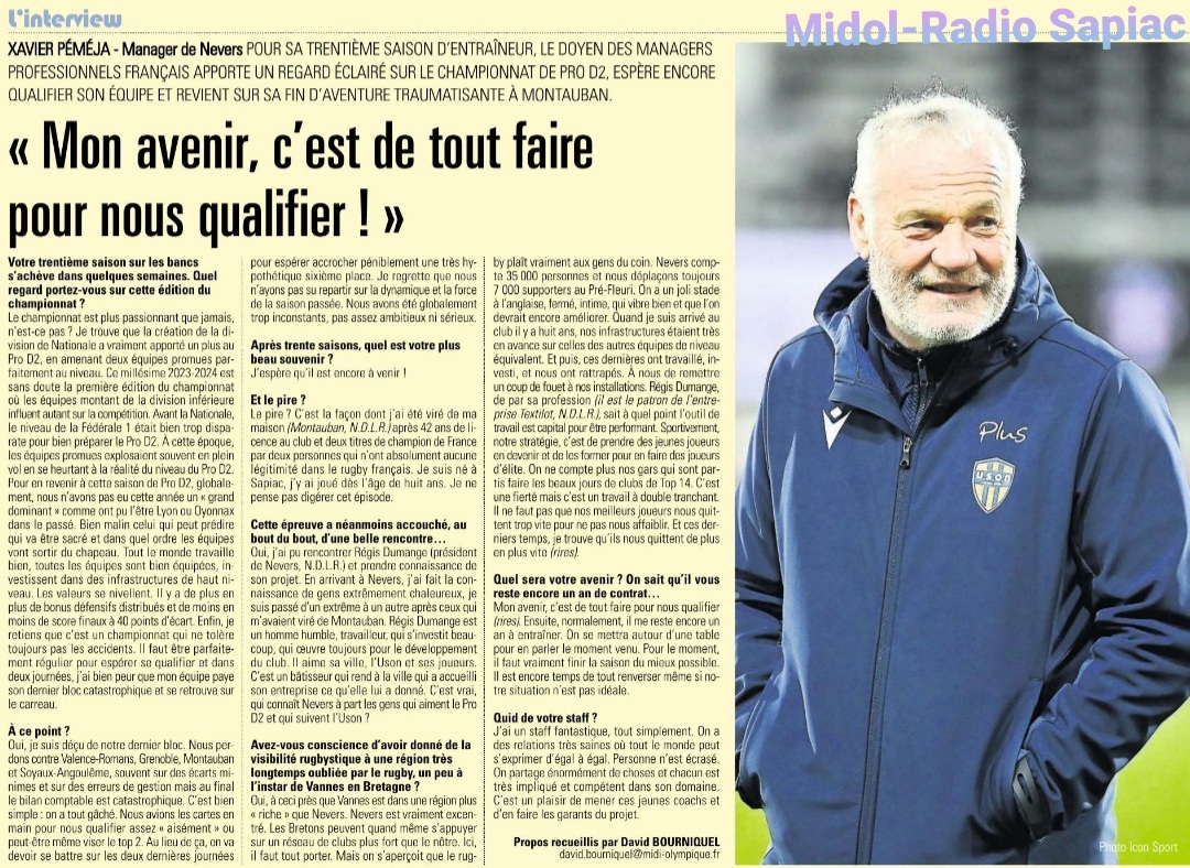 INFOS ce MARDI 7 MAI 2024 (Matinée) > Pro D2 - J29 > J -3 du Match > USM / MONT de MARSAN : " L'USM condamnée à l'exploit " ce Vendredi 19H30 Stade de Sapiac – PLACES à 5€ - BILLETTERIE  <> Du Côté de Sapiac <> ACTUS USM et Pro D2 Fq4msb