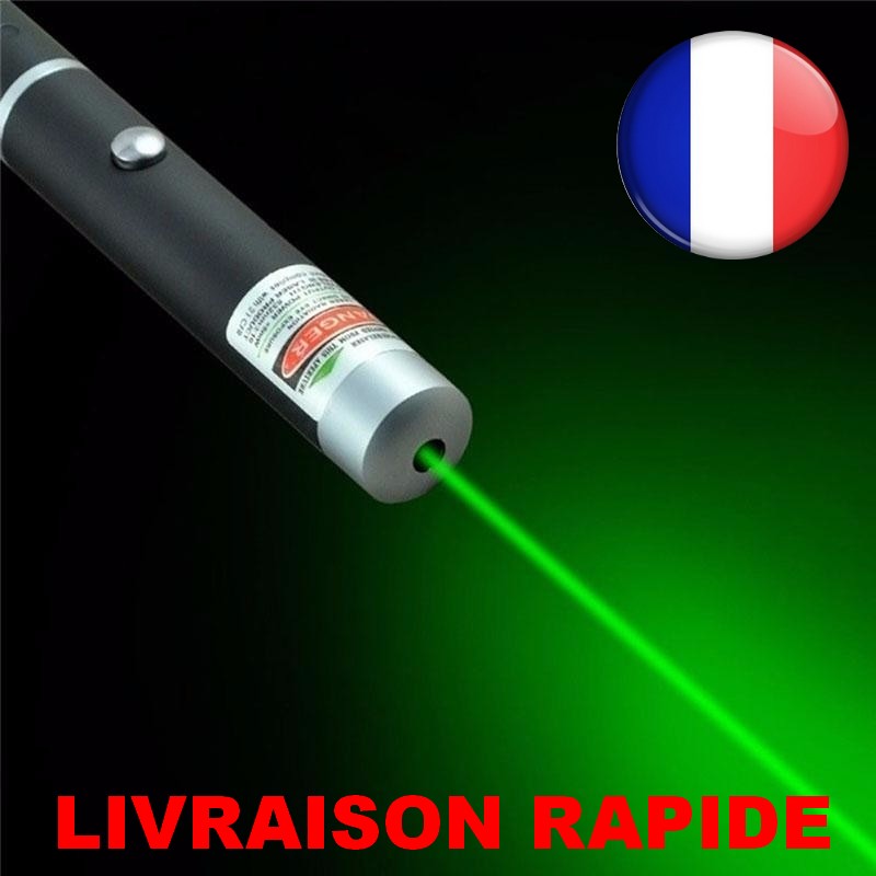 ✓ Laser Pointeur Rouge Vert Bleu Lazer 1mW Puissant Stylo Longue