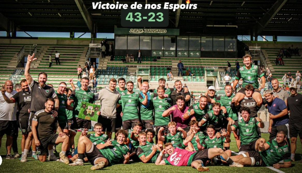 INFOS ce DIMANCE 29 SEPTEMBRE (Matinée) > Pro D2 – J5 > RÉSULTAT > Vendredi soir au stade du pré fleuri > (Bd) NEVERS 13 - 16 USM <> Retrouvez le CLASSEMENT <> ESPOIRS REICHEL USM J3 > (BO) USM 43 - 23 AIX EN PROVENCE <> RETROUVEZ le CLASSEMENT G45wrn