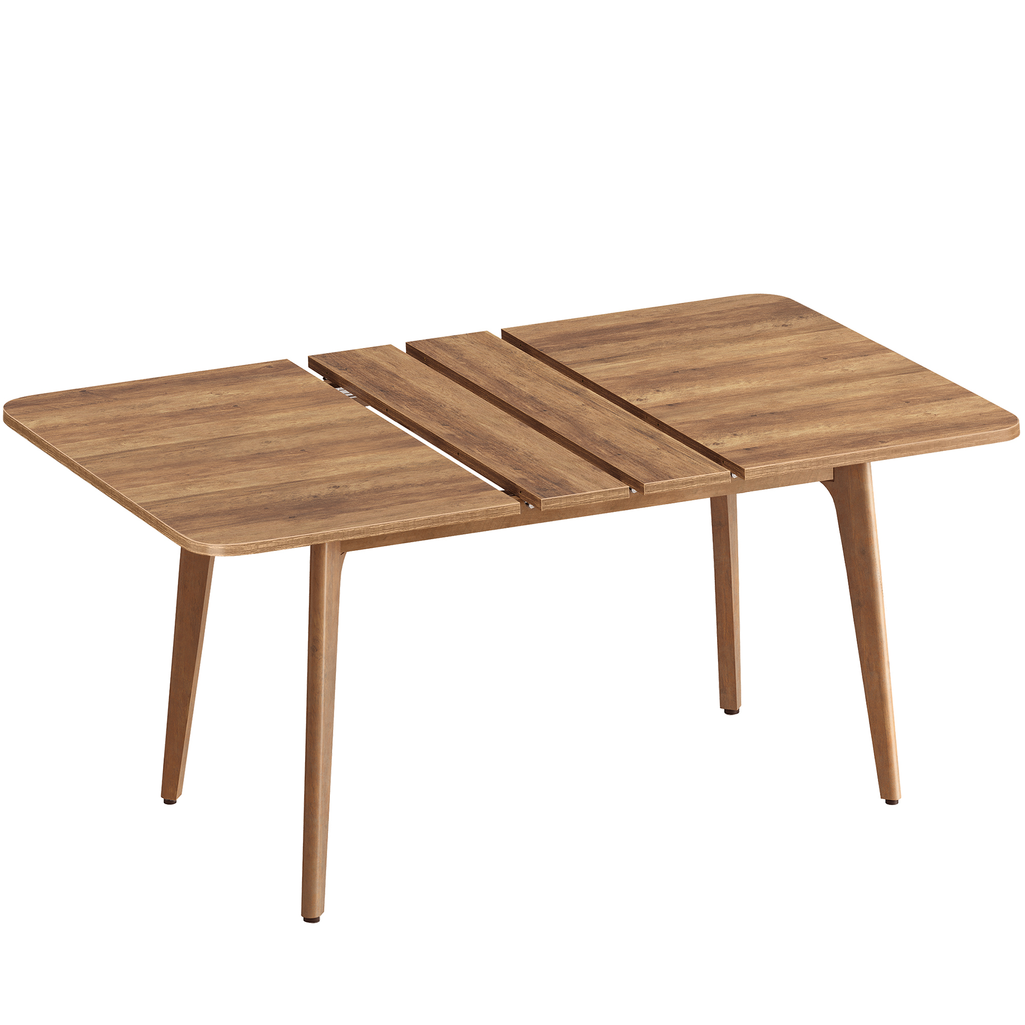 VASAGLE Lot De 4 Chaises Salle à Manger – Tissu Chenille Gris Ardoise & PU Texturé – Pieds Réglables