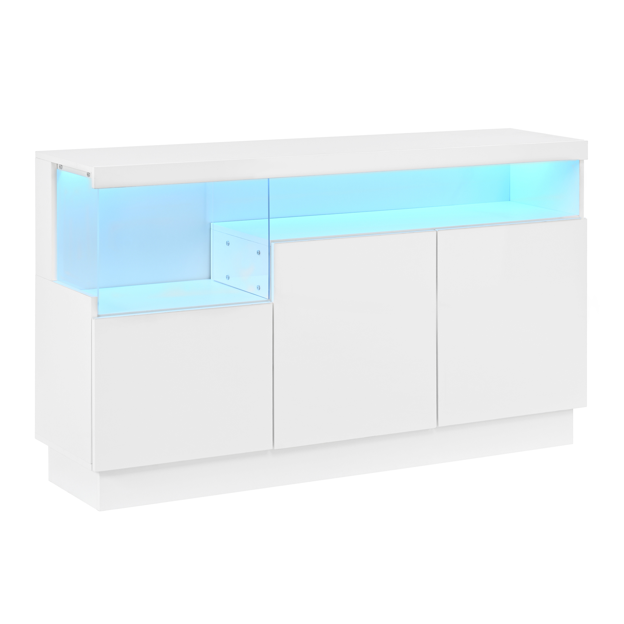 Éclairage LED du buffet blanc contrôlable par application