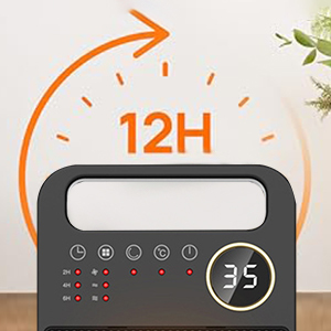 Minthouz Chauffage D'Appoint 2000W PTC - Radiateur Électrique 3 Modes Avec Télécommande Et Oscillation