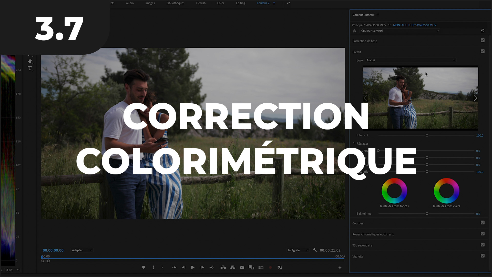 Correction colorimétrique sur Adobe Premiere Pro