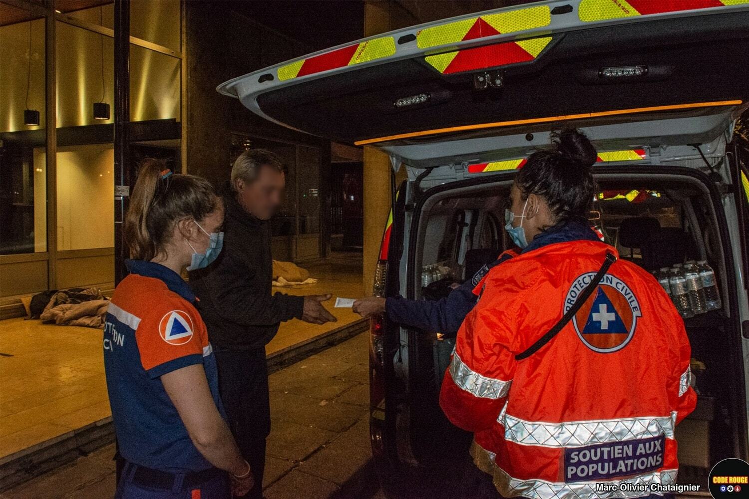 Scène issue du reportage avec la Protection Civile Paris Seine