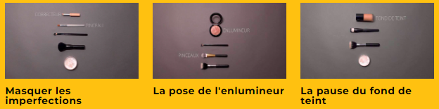 Aperçu de la section maquillage