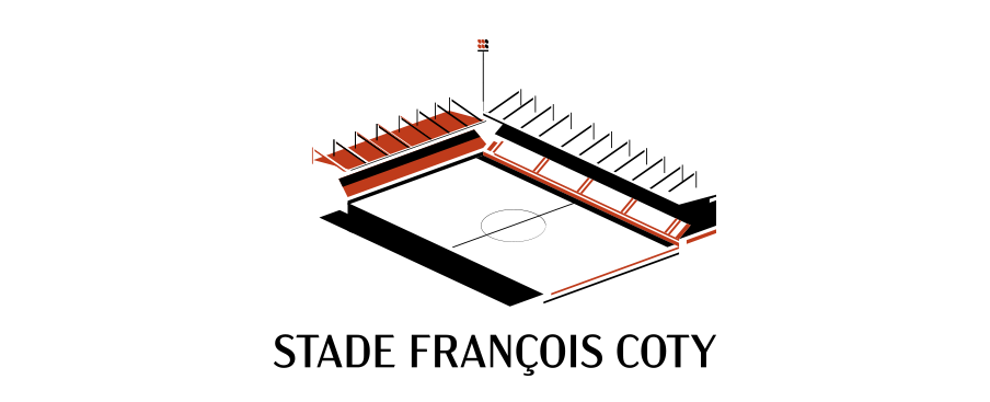 Logo stade Francois Coty 2023