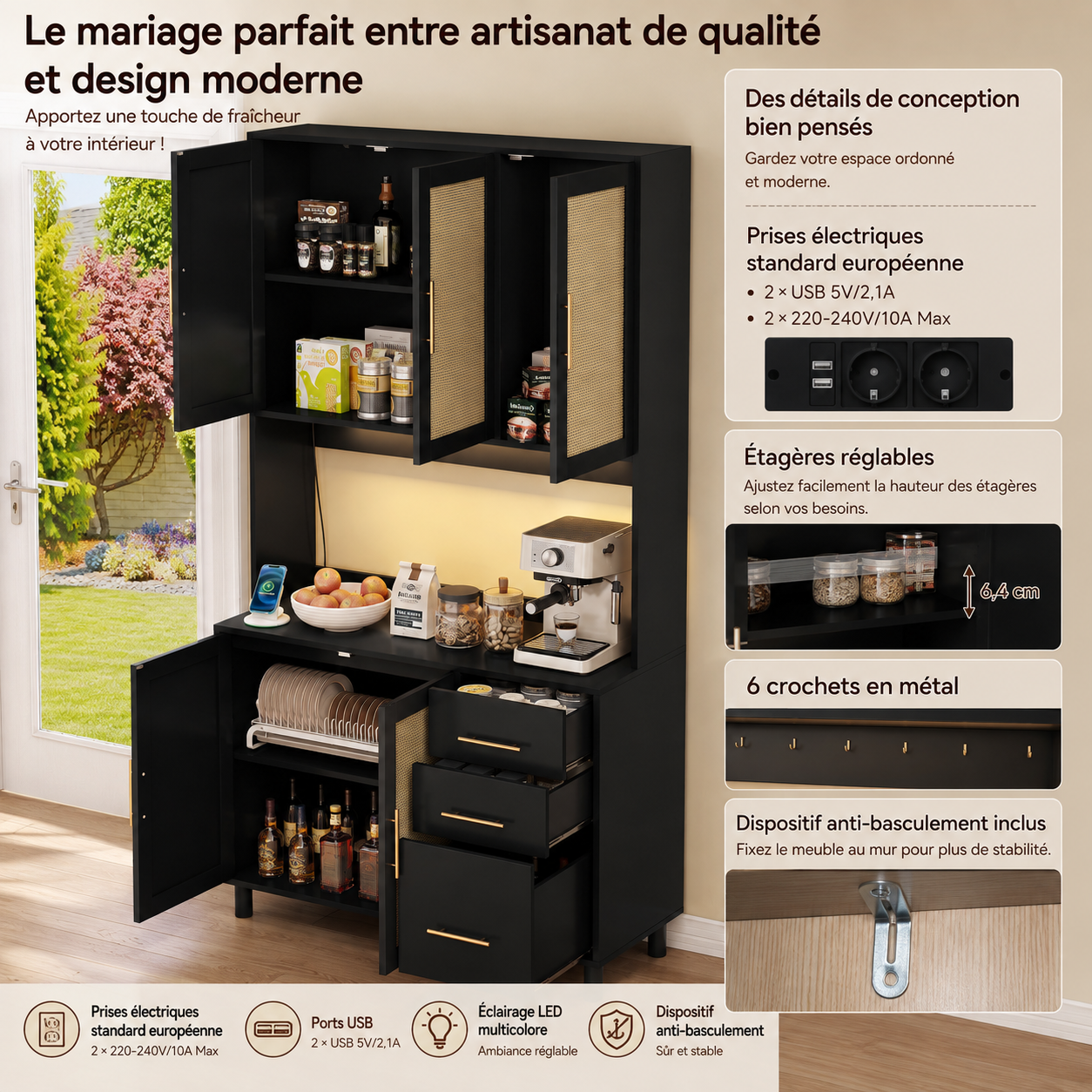 Prises et ports USB