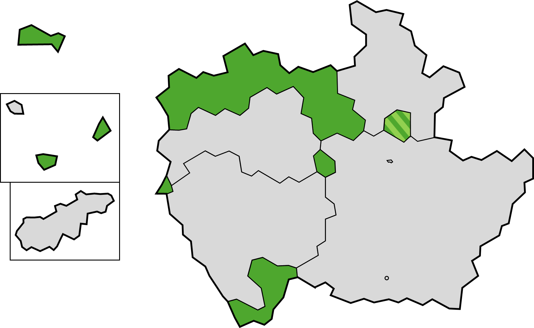 Emplacement du Chandekolza dans la confédération.