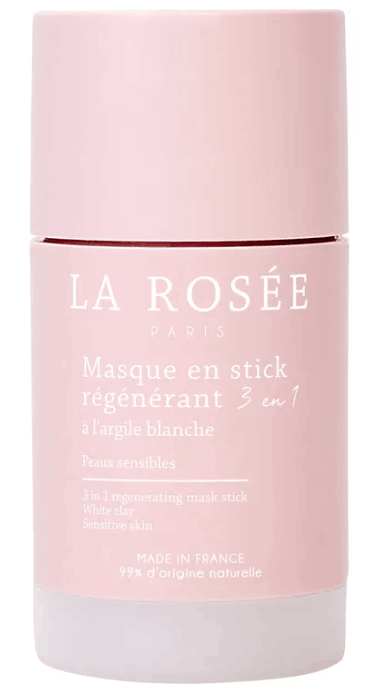 masque pour le visage en stick rose la rosée