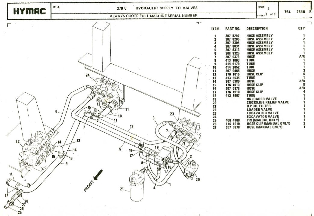 Panne Hydraulique Tractopelle Hymac 370c JDrJR