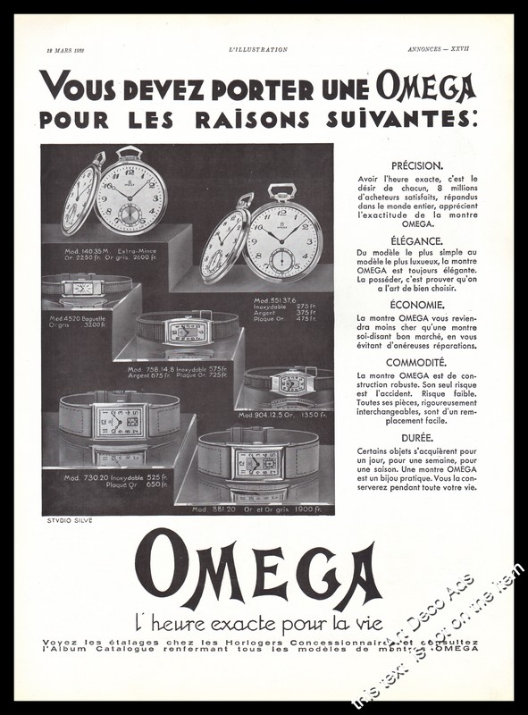omega pocket watch 1932