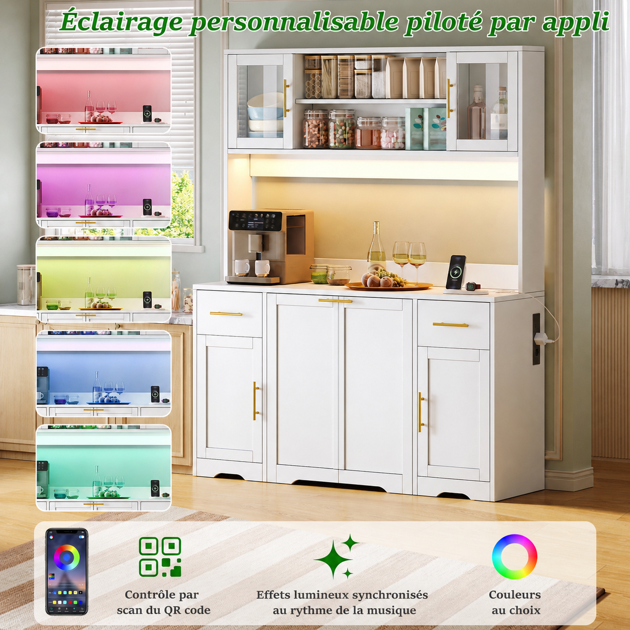 Vitrine et LED RGB