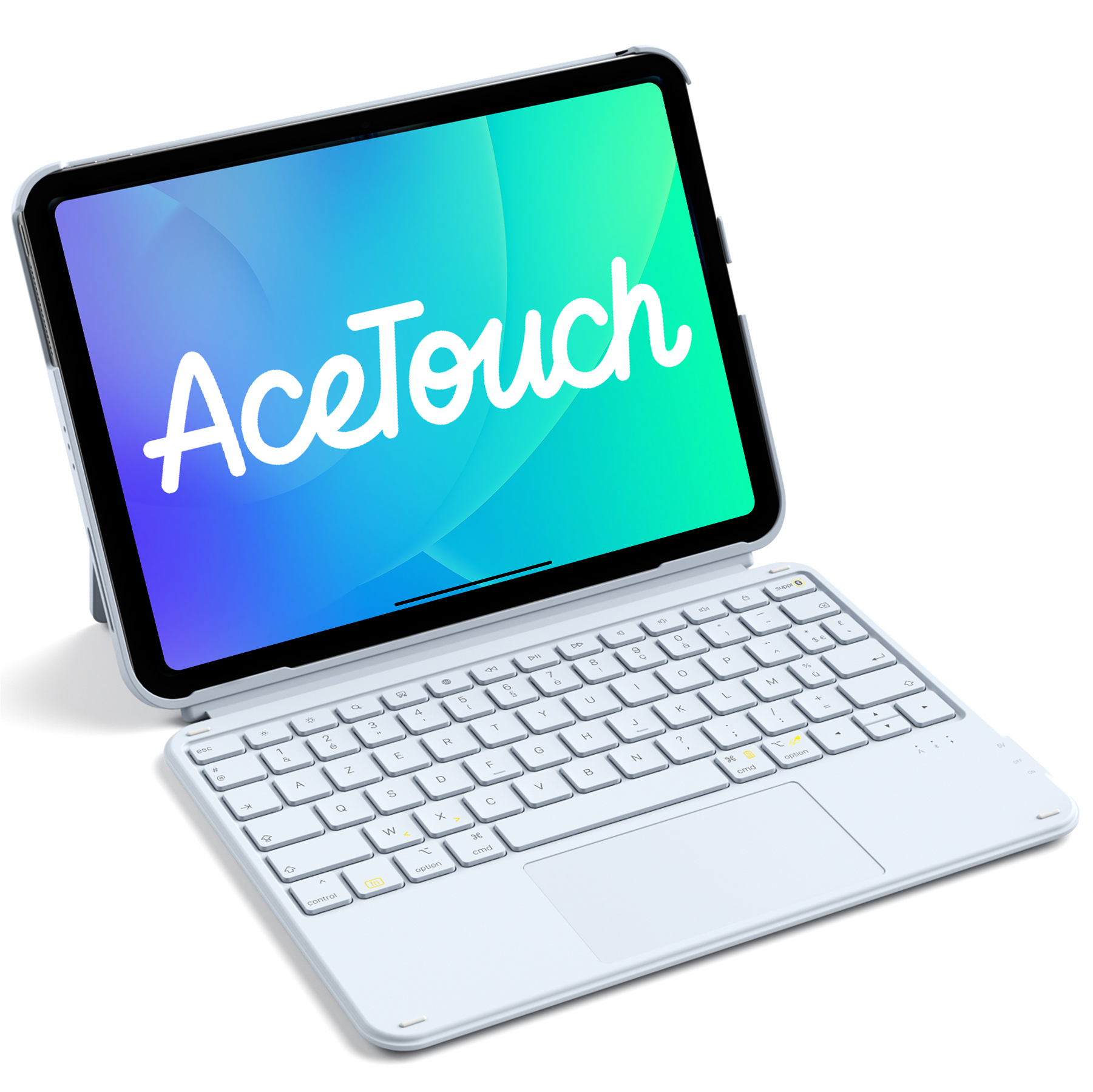 Clavier AZERTY CACOE Pour IPad 11ème/10ème Gen 2025/2022 - Avec Rétroéclairage 7 Couleurs