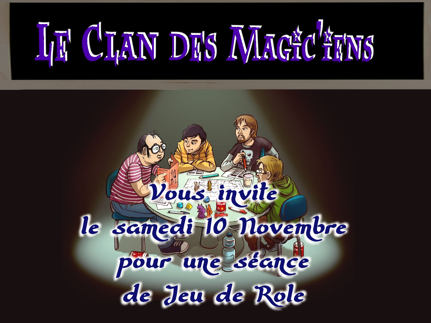 Samedi 10 Novembre : Jeu de rôle à partir de 14h KelPp