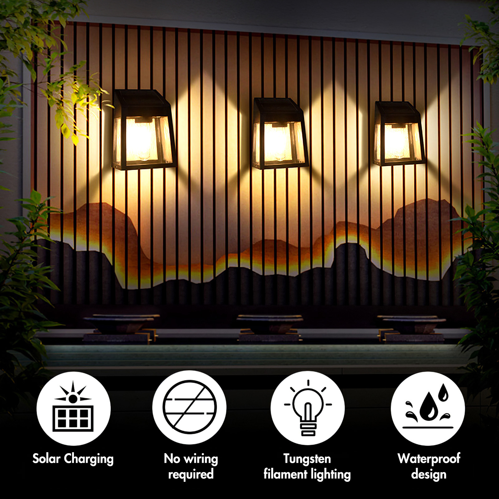 Lampe Solaire Murale Exterieure