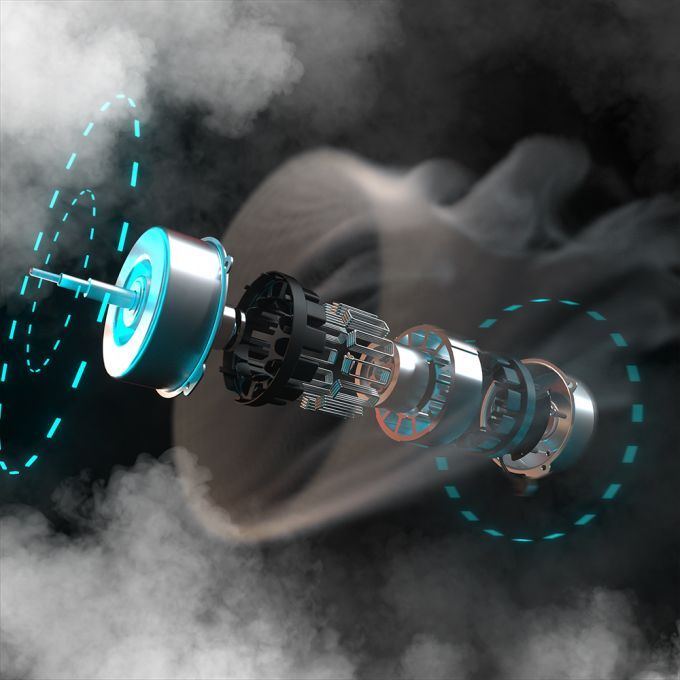 CD4850S Hotte Ilot 48cm - Wi-Fi & Tactile - 700m3/h - 2pcs Filtre A Charbon - 4 Vitesses - Recyclage - LED Affichage - Blanc 15 hotte DC moteur