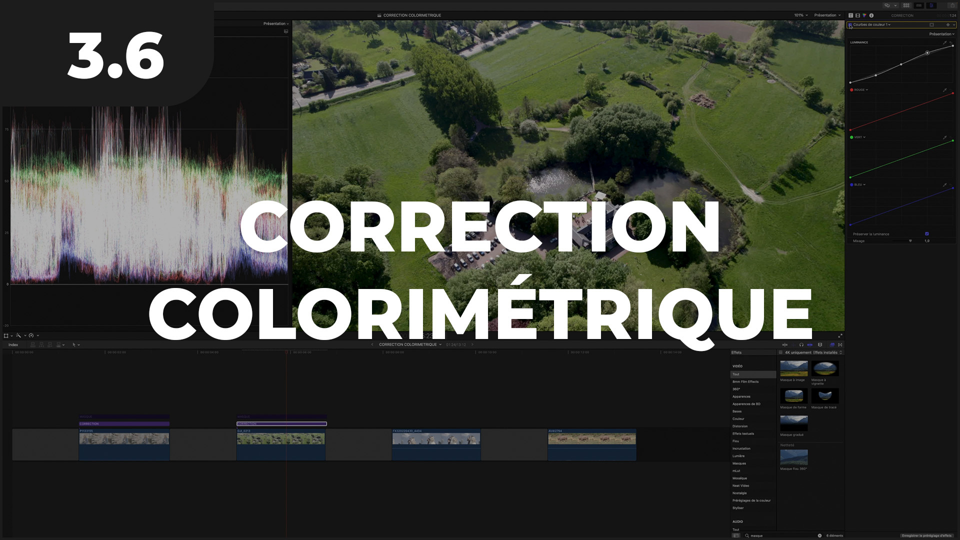 Correction colorimétrique sur Final Cut Pro X