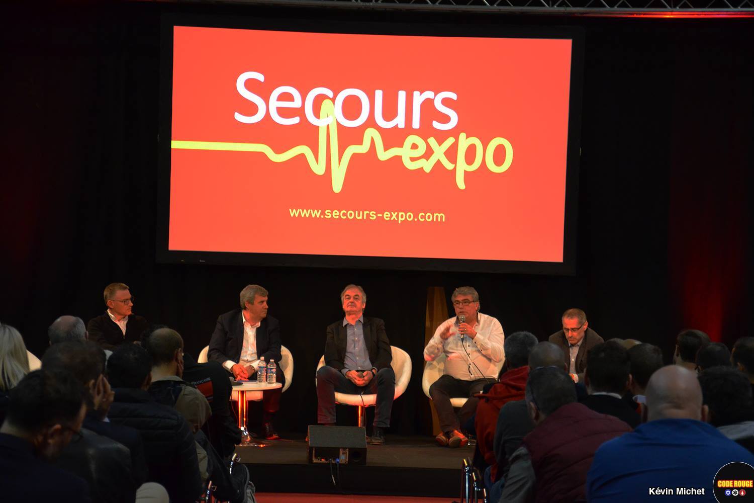Scène issue du reportage au salon Secours Expo 2019