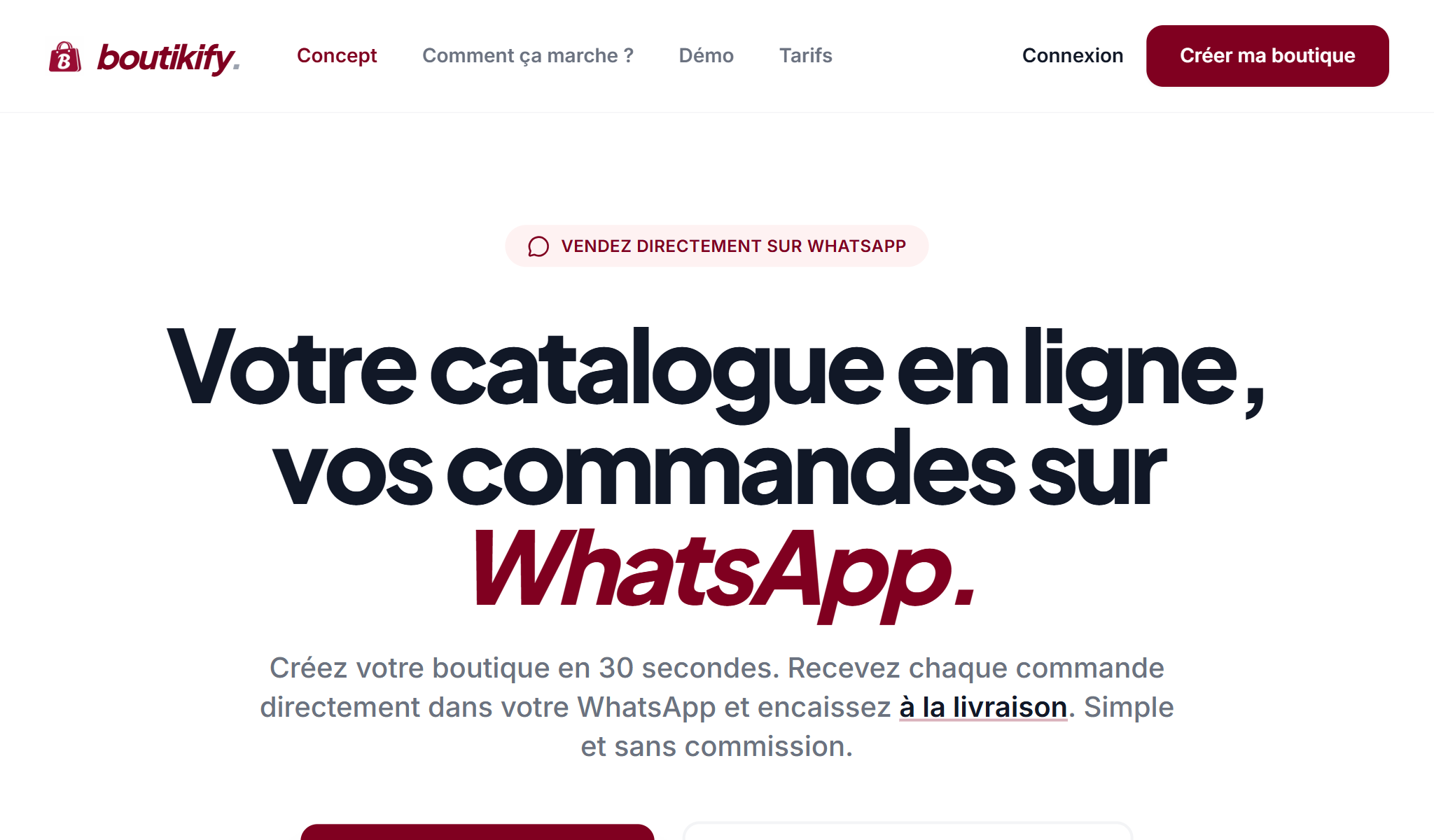 Boutikify – SaaS de création de boutiques en ligne