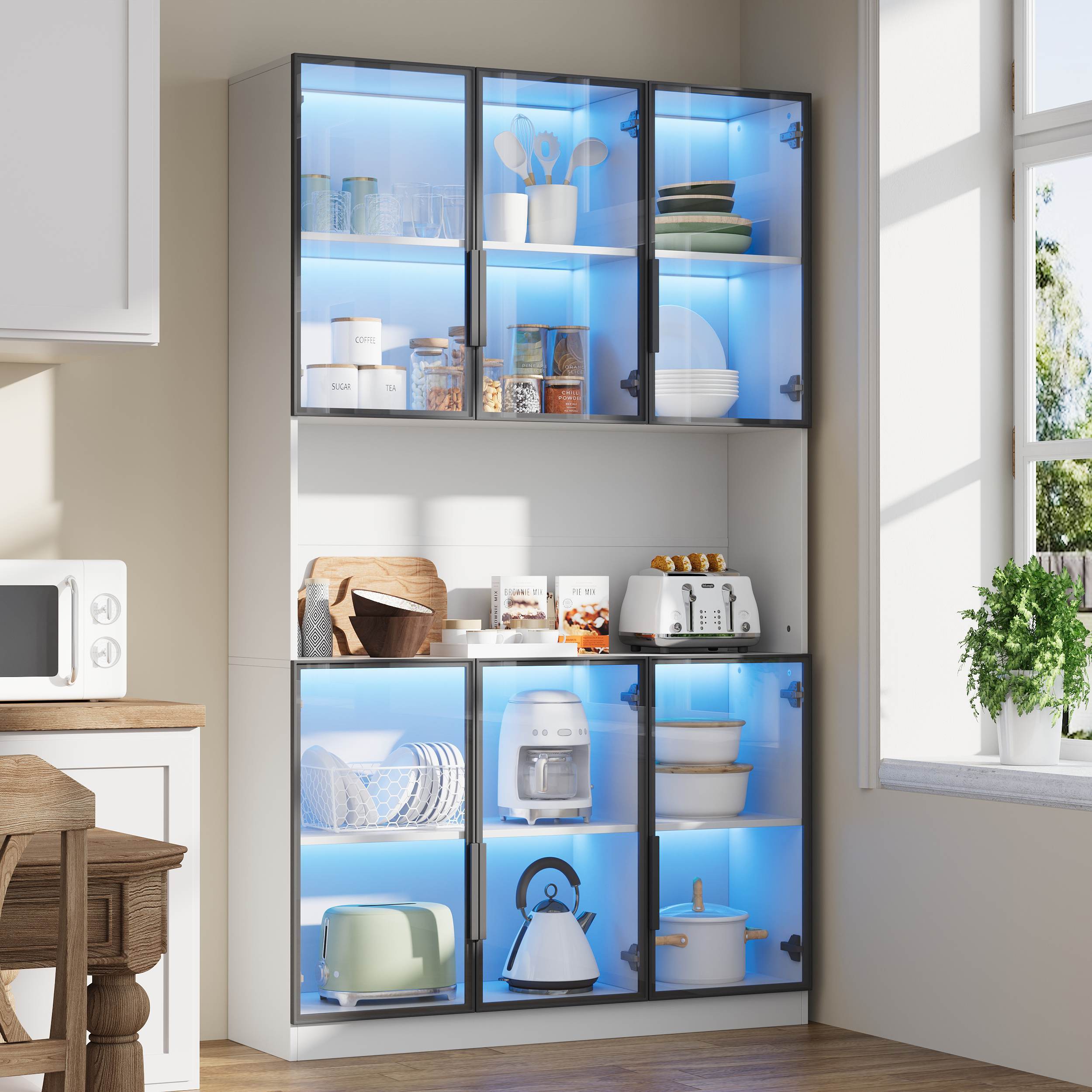 Dimensions de Vitrine LED blanche
